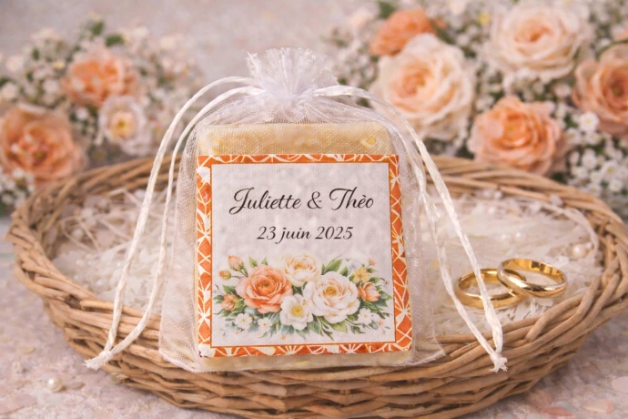 Anniversaire, savon, miel, prénom, évènement, personnalisation, perso, pochette, individuel, naturel, mariage, communion, fête, mère, père, fille, fils, fille, garçon, bio