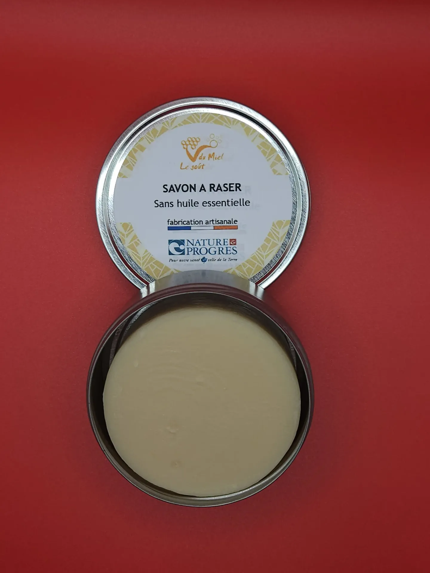 Savon à raser au Miel – Sans Huile Essentielle (Boîte)