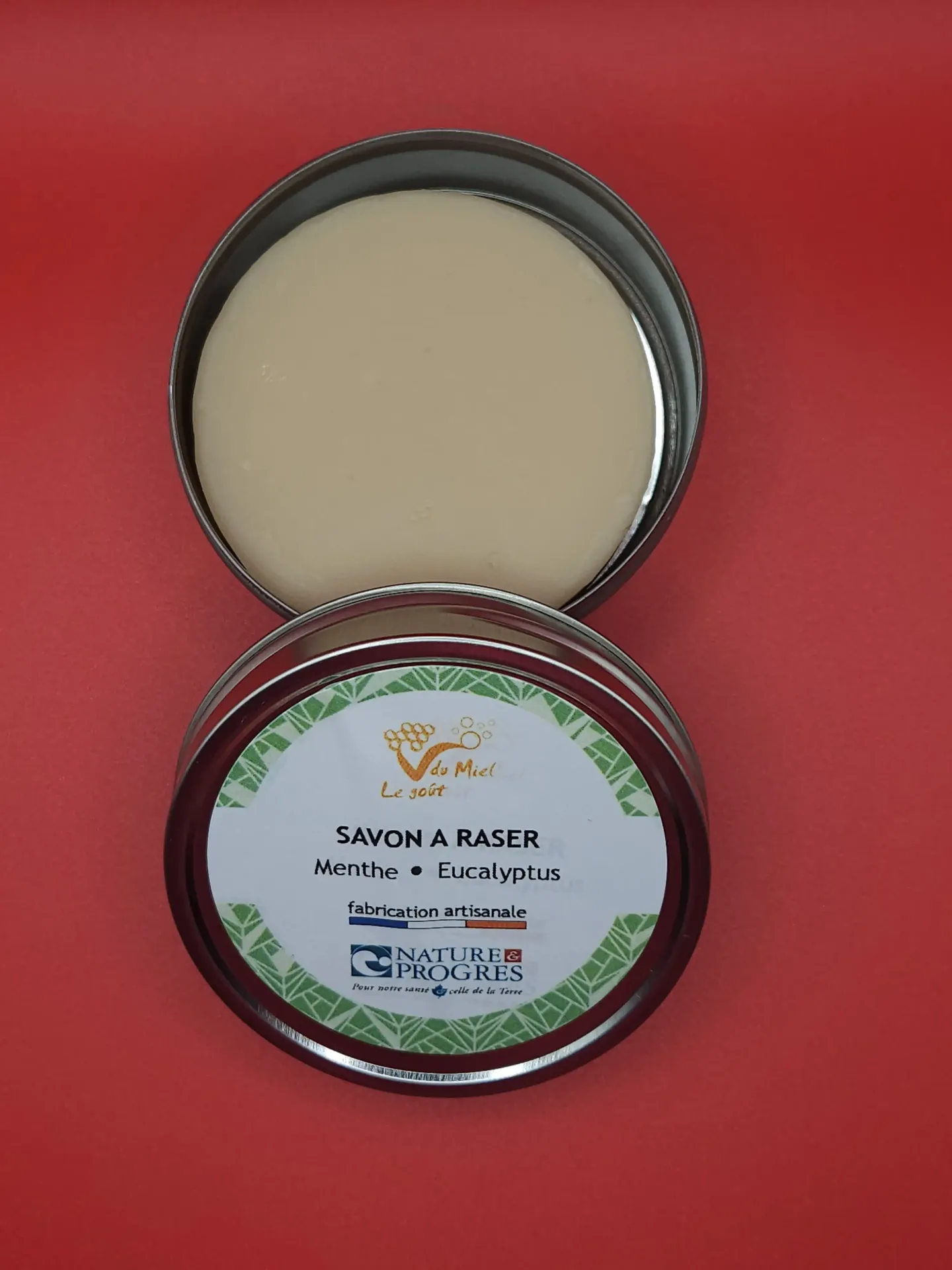 [SAR-MTH-B] Savon à raser au Miel – Menthe Eucalyptus (Boîte)