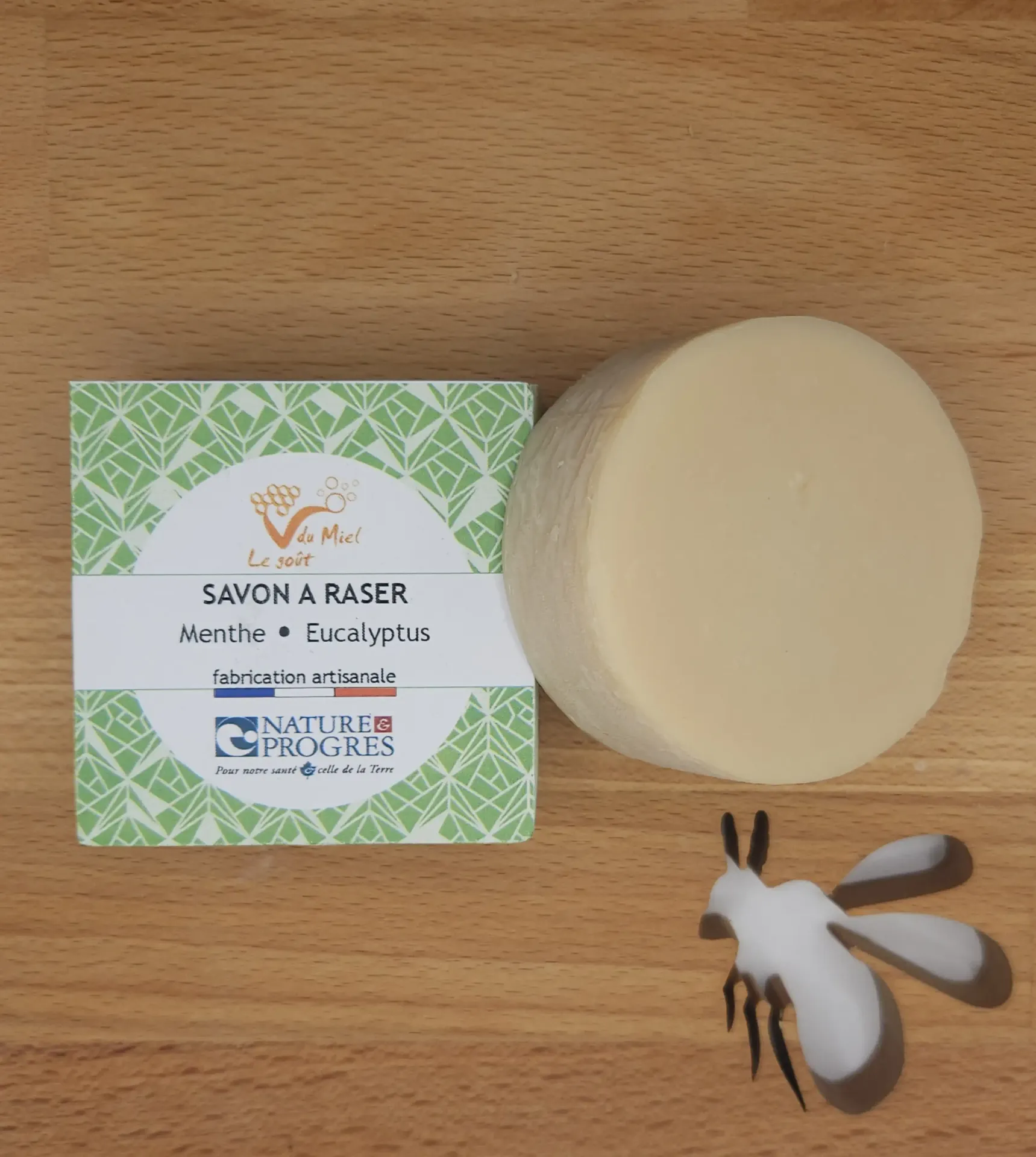 [GDM018] Savon à raser au Miel – Menthe Eucalyptus (Recharge)
