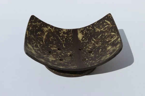 [PS_Rectangle] Porte-savon rectangulaire artisanal en noix de coco