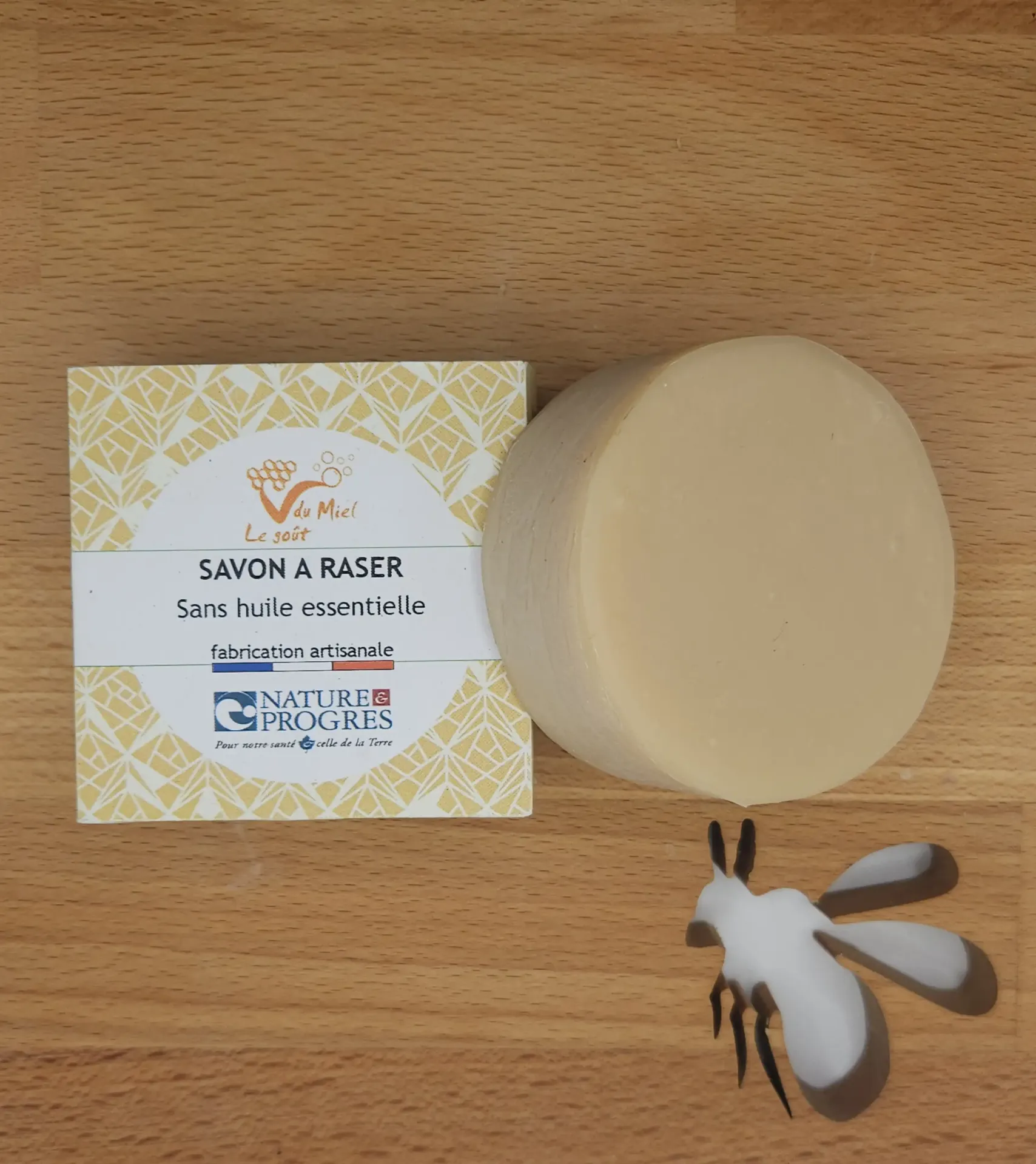 [GDM016] Savon à raser au Miel – Sans Huile Essentielle (Recharge)